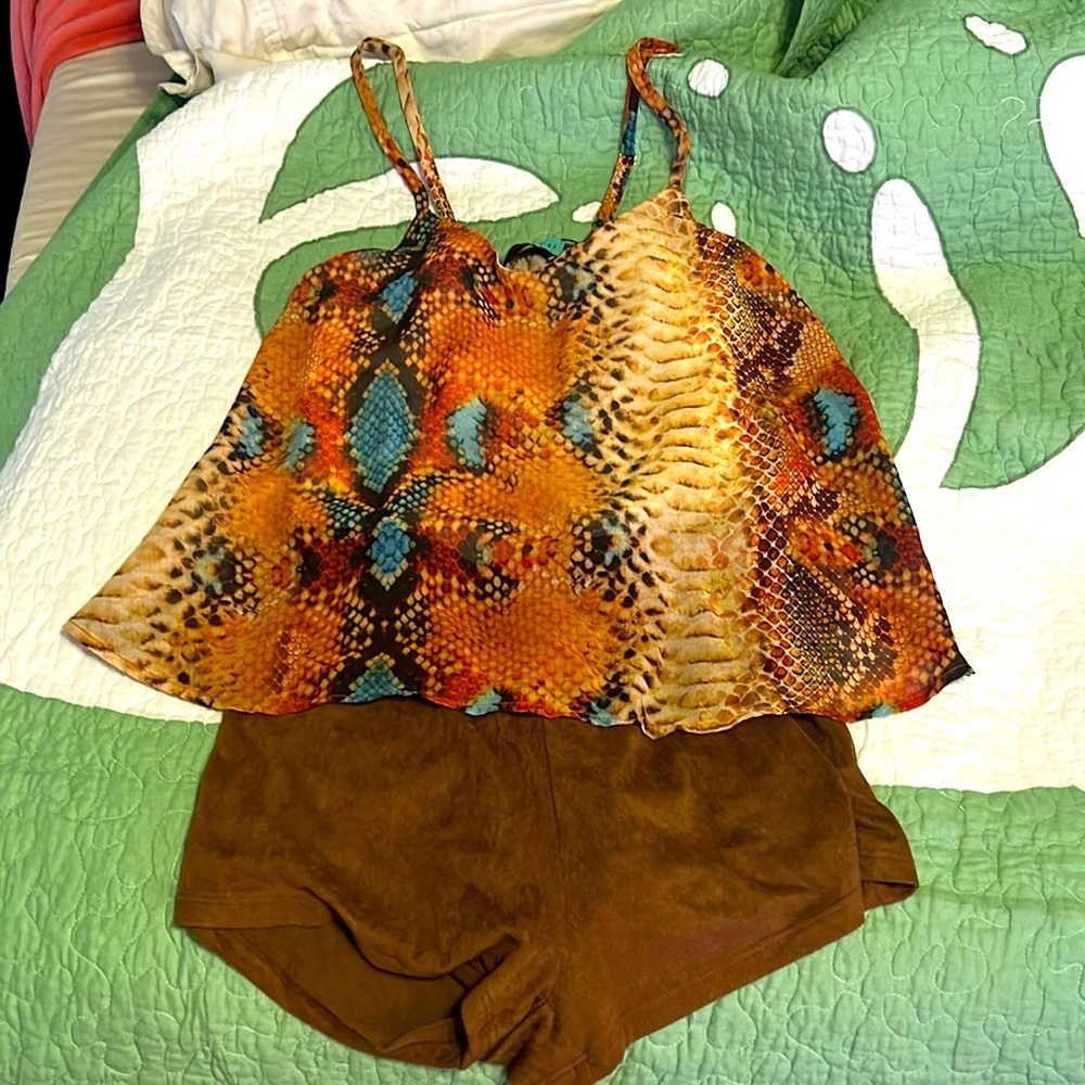 New Judith March snake skin romper.